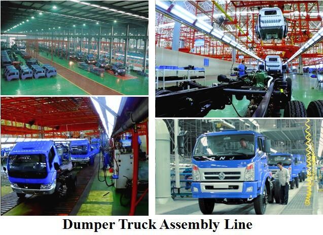 가벼운 의무 픽업 트럭 일관 작업, 화물 수송기 트럭 생산 공장, 자동 조립 공장 투자 3